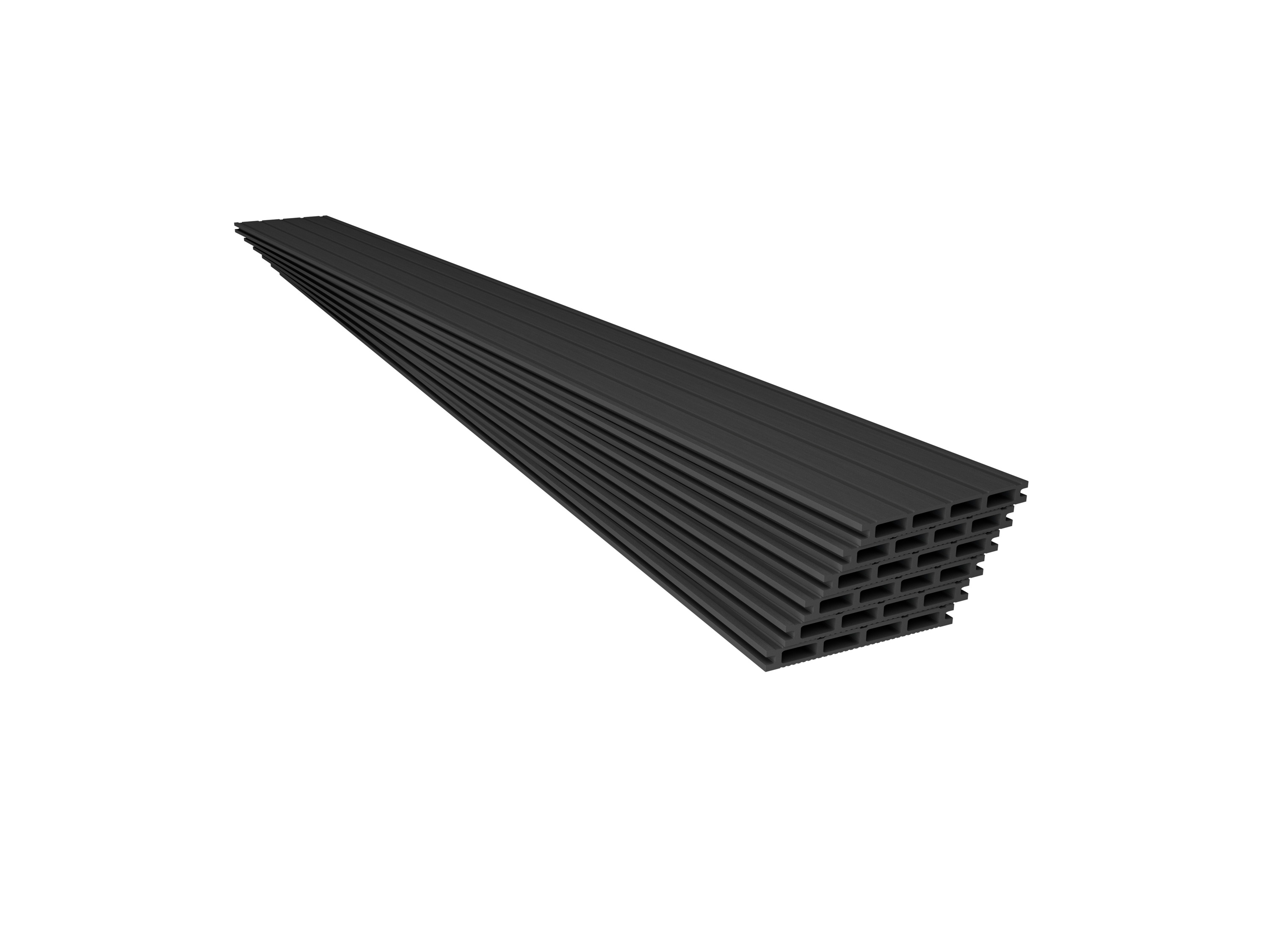 JUSKYS WPC Terrassendielen, mit Clipsystem (30 m², Anthrazit)''
