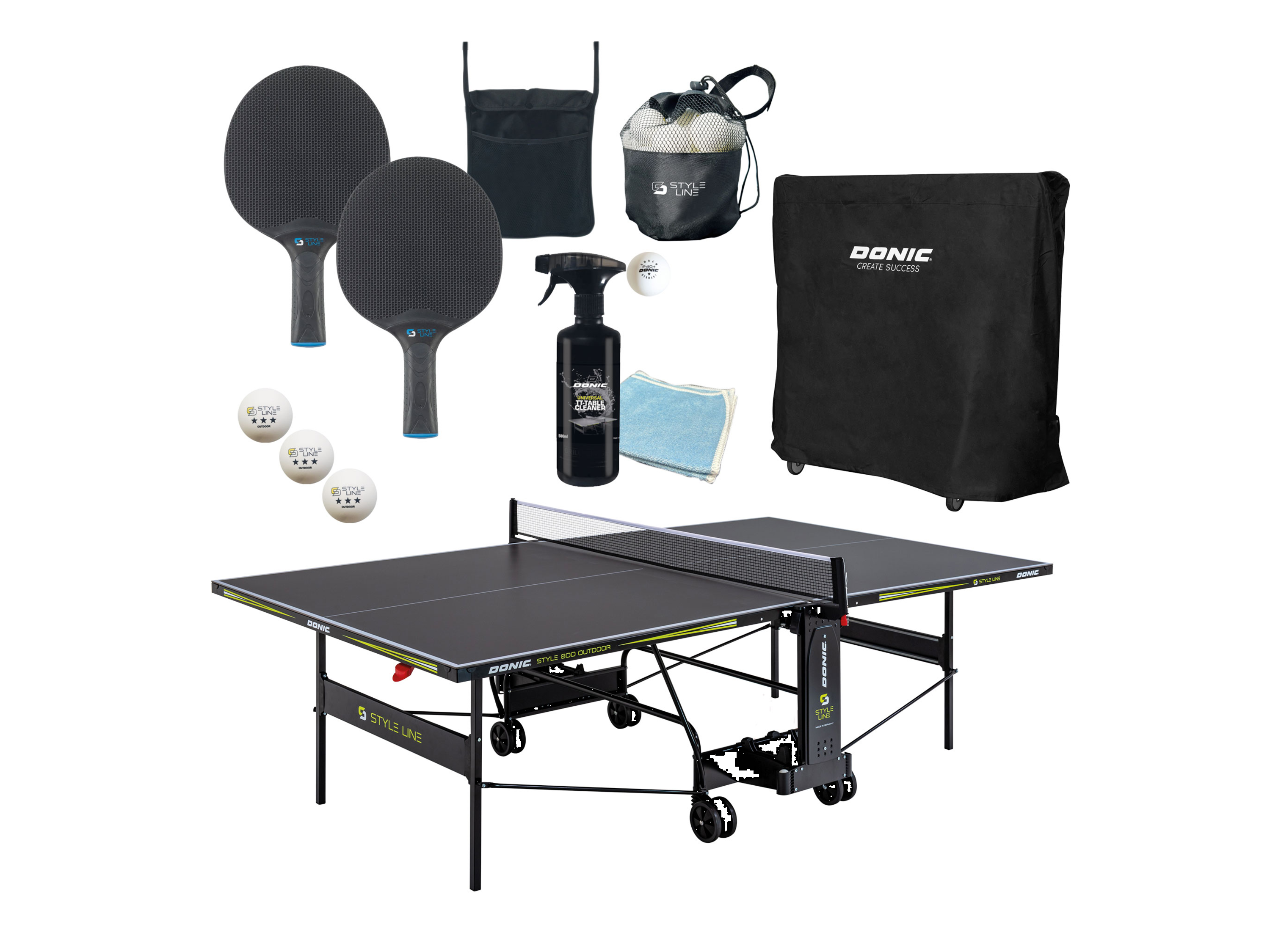 DONIC Tischtennis-Set Style 800 Outdoor, inkl. Zubehör