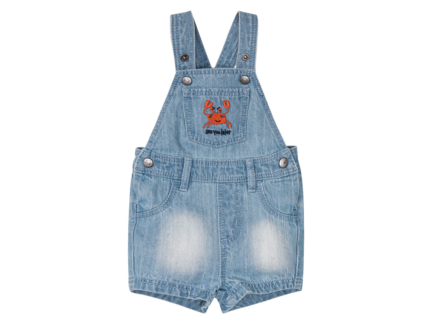 lupilu® Baby Latzhose Jeans (Hellblau, 50)