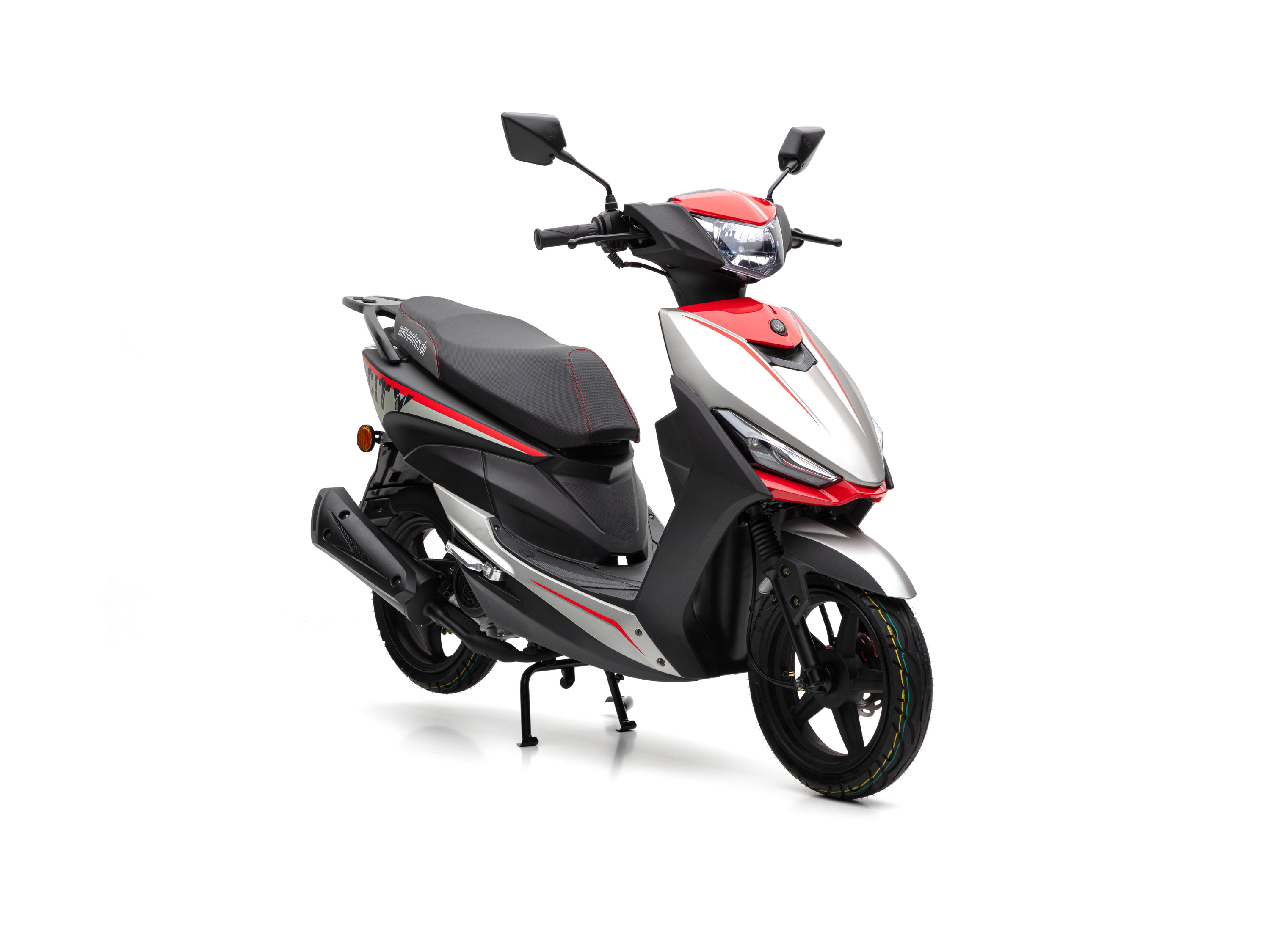 Nova Motors Motorroller »New City«, 45 km/h (ohne Topcase, Schwarz Rot)