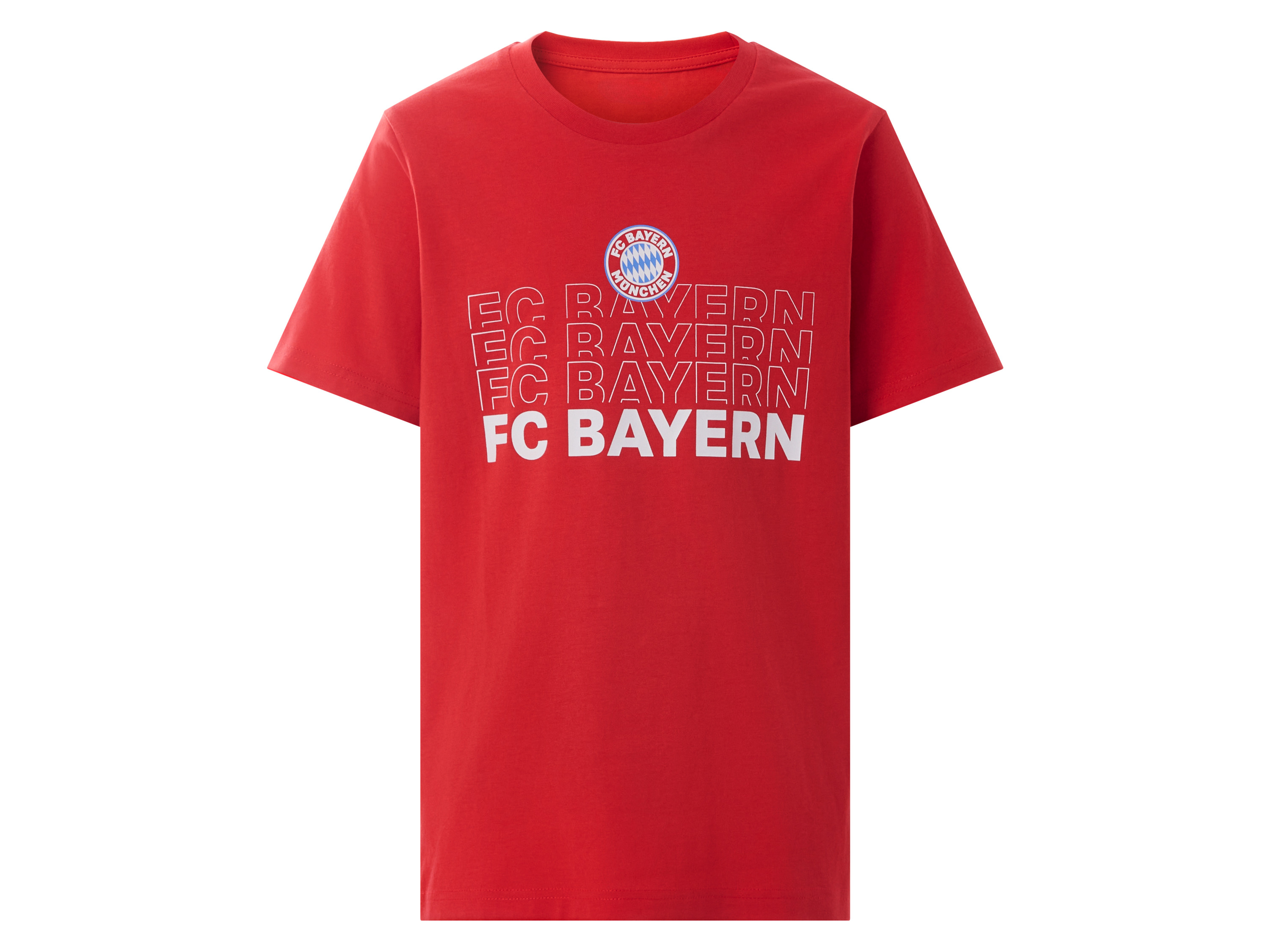 Fußballclubs Kinder T-Shirt (rot FC Bayern München, 134/140)