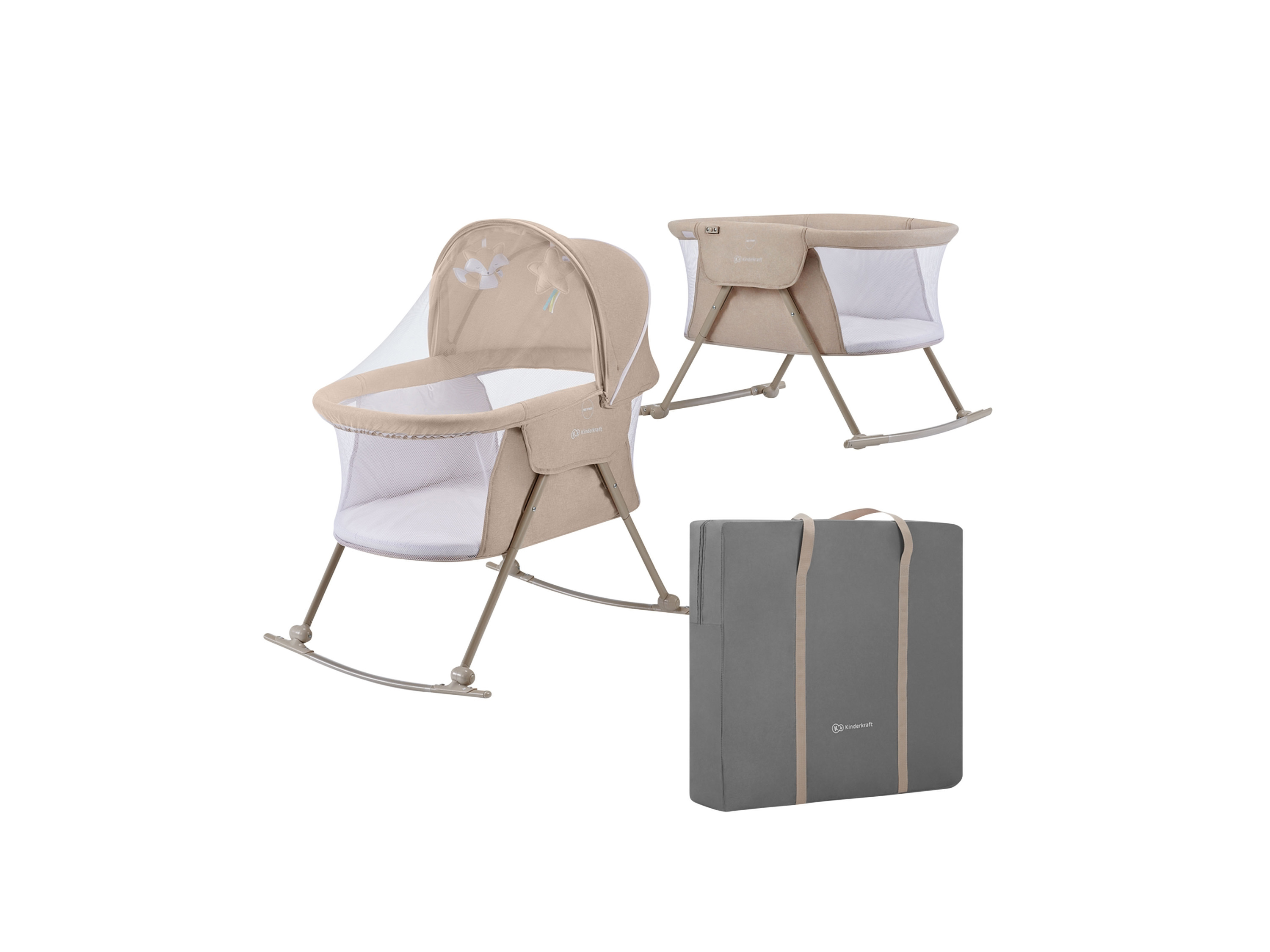 KINDERKRAFT Kinderbett »LOVI CLASSIC« (Beige)
