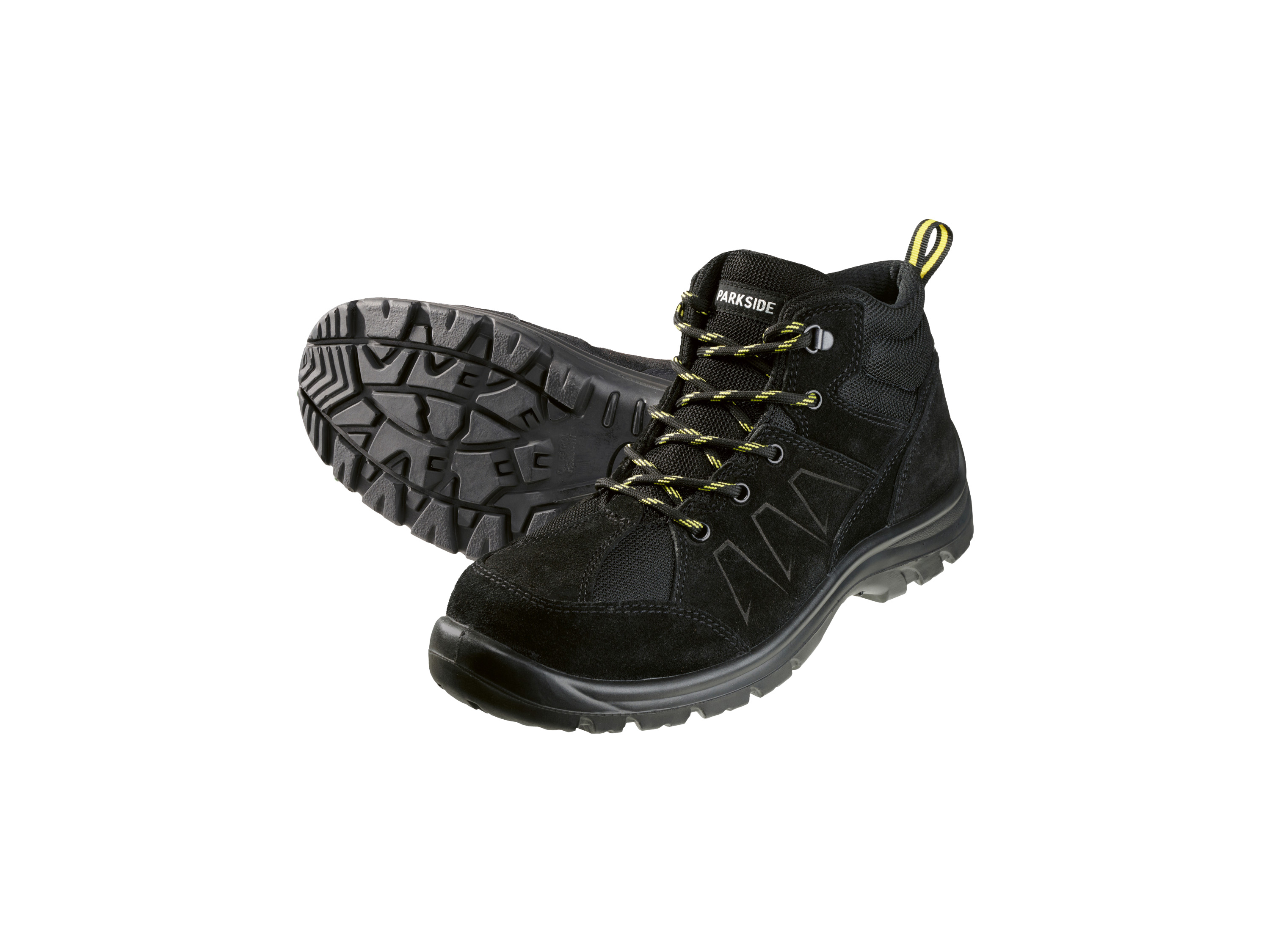 PARKSIDE® Herren Sicherheitsschuhe / Sicherheitsstiefel, S3 (hoher Schnitt, Schwarz, 44)