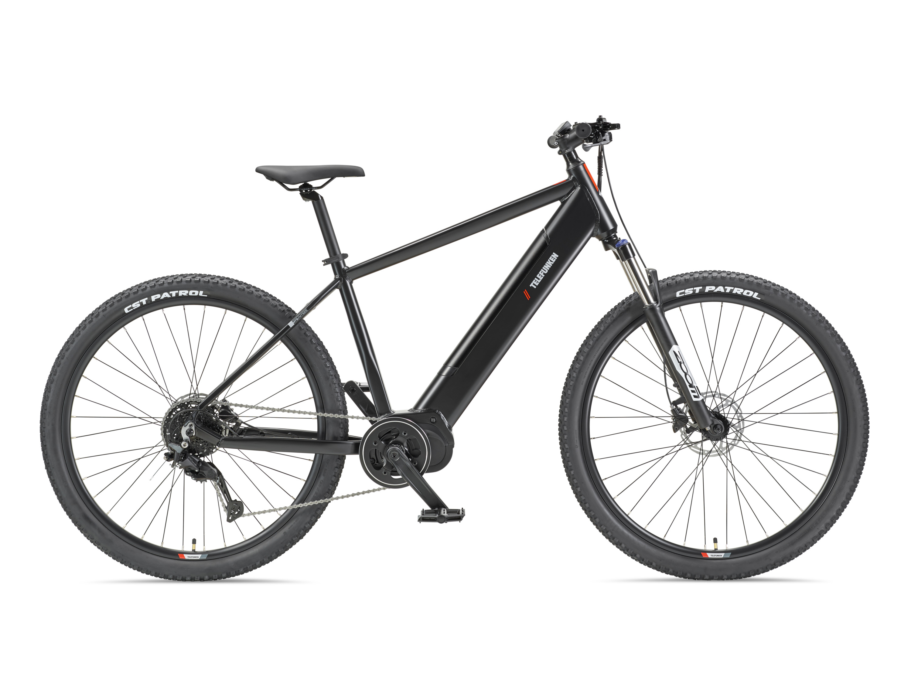 TELEFUNKEN E-Bike Mountainbike »Aufsteiger MT925«, 29 Zoll (Schwarz)
