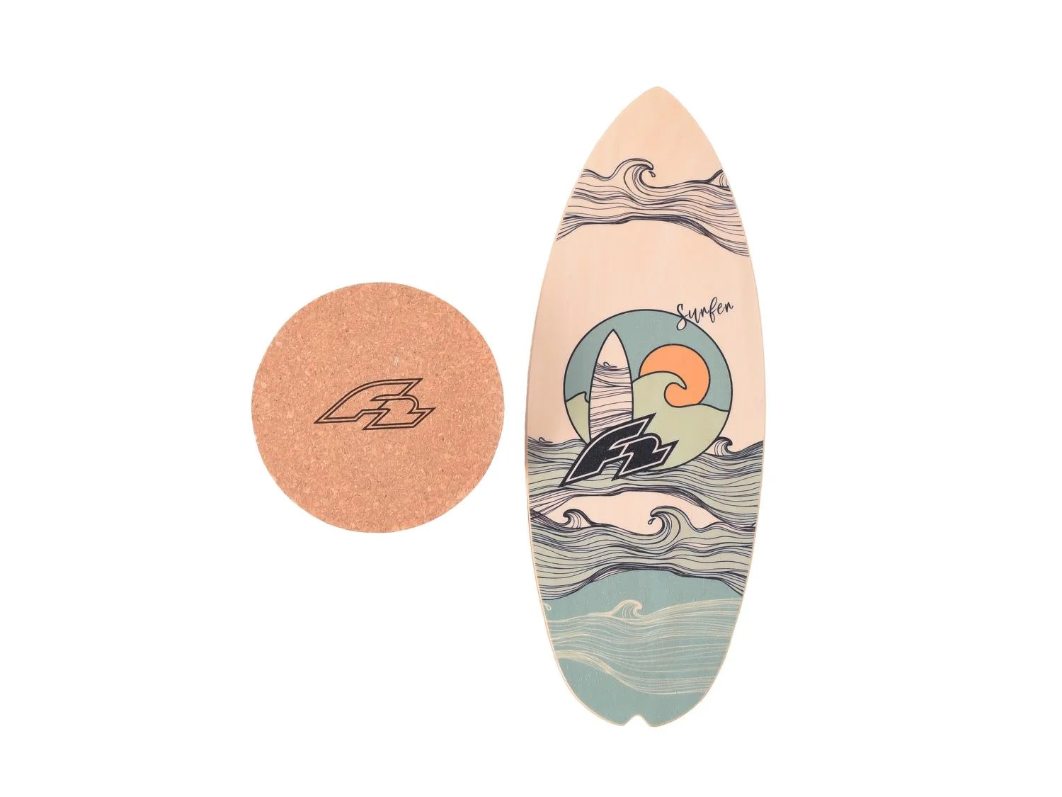 F2 Balance Board HALFSHELL (88x32 cm)