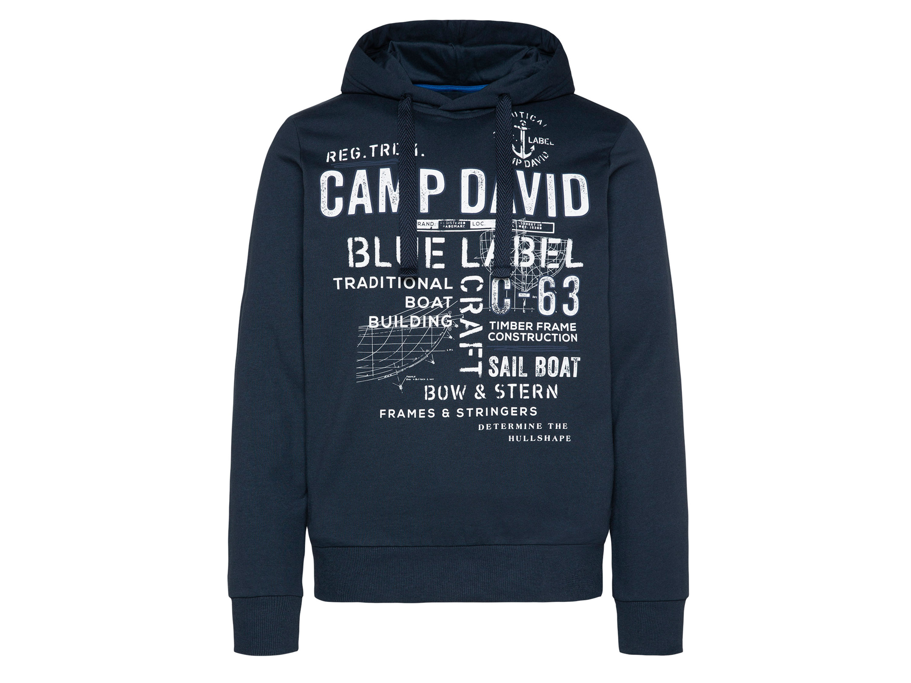 Camp David Herren Sweathoody (diving navy, M)