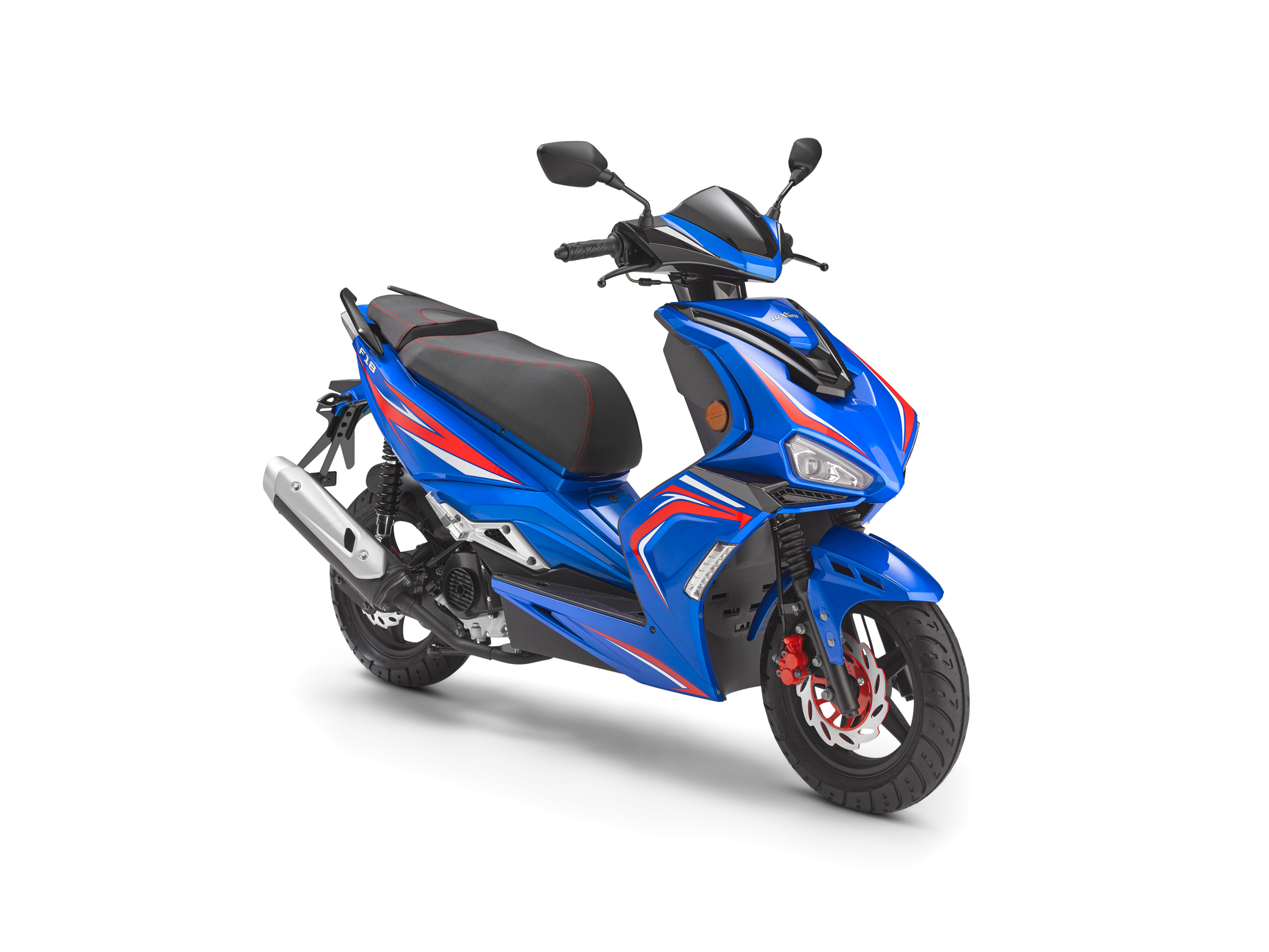 LUXXON Motorroller »F18«, 50 ccm, 45km/h (Blau)