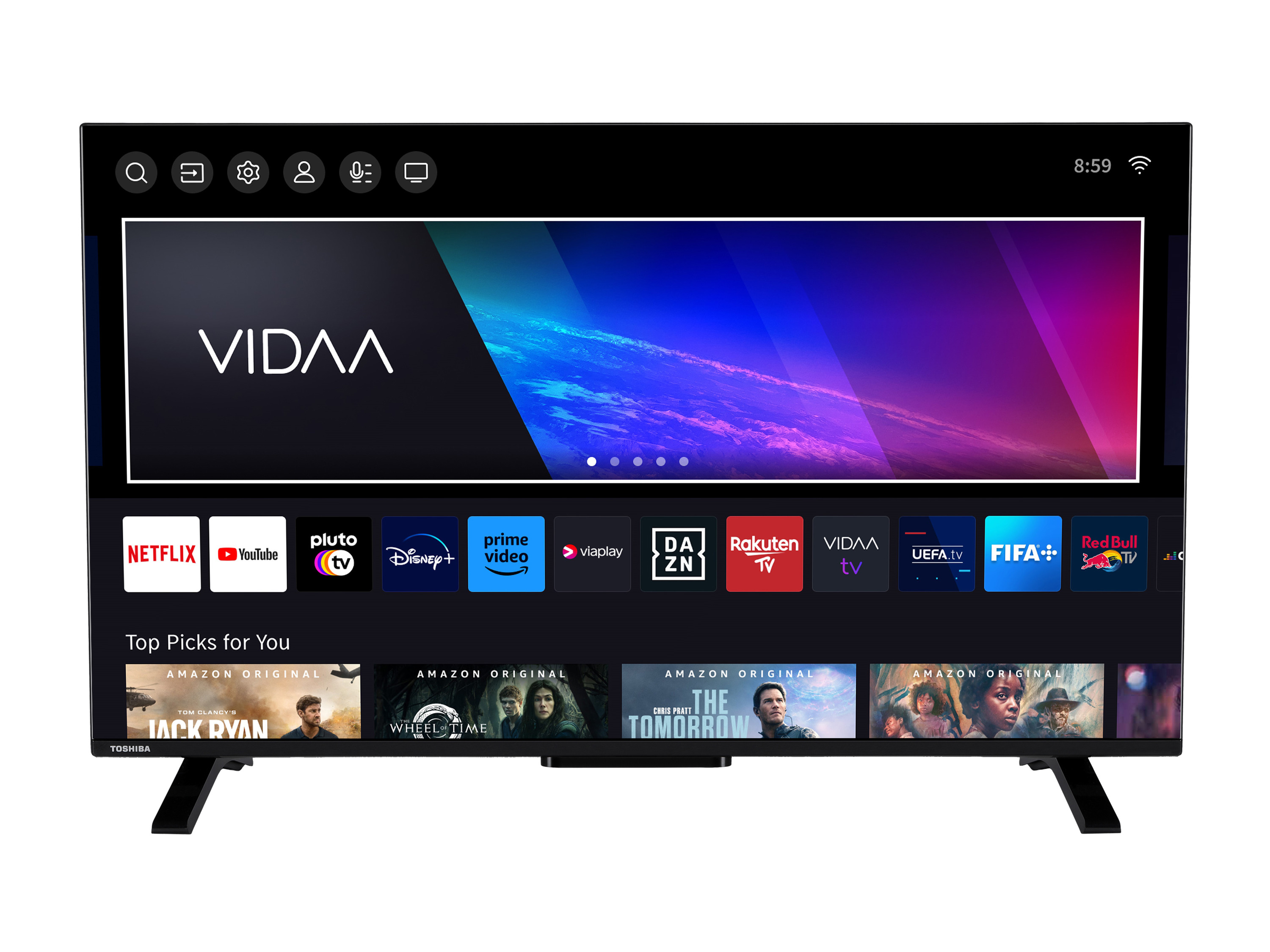 TOSHIBA »43UV2363DG« Fernseher 43 Zoll Smart TV - VIDAA TV, 4K UHD LED TV, HDR, Triple-Tuner''
