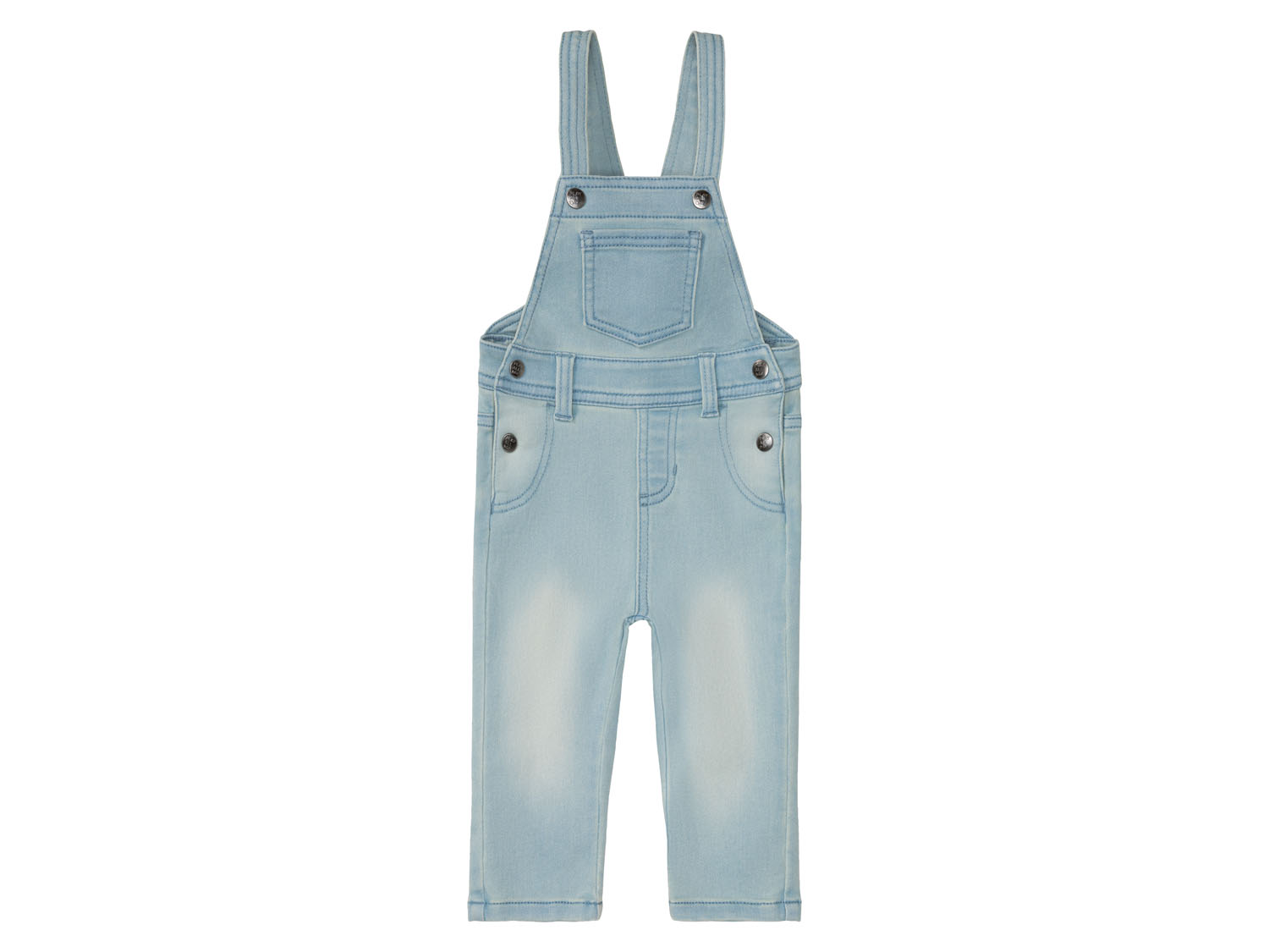 lupilu® Baby Latzhose Sweatdenim (Hellblau, 62)