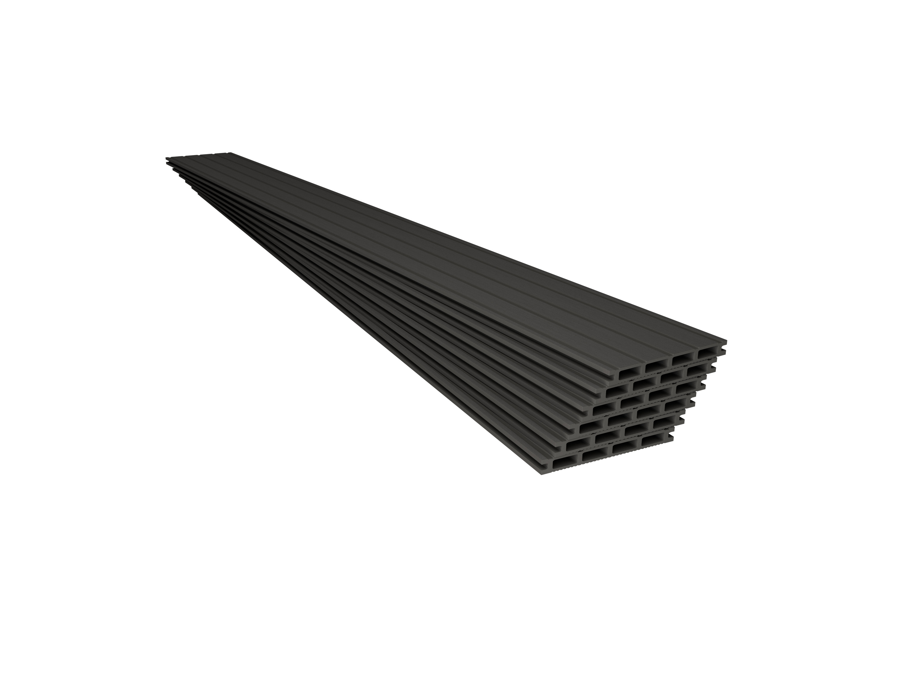 JUSKYS WPC Terrassendielen, mit Clipsystem (4 m², Grau)''