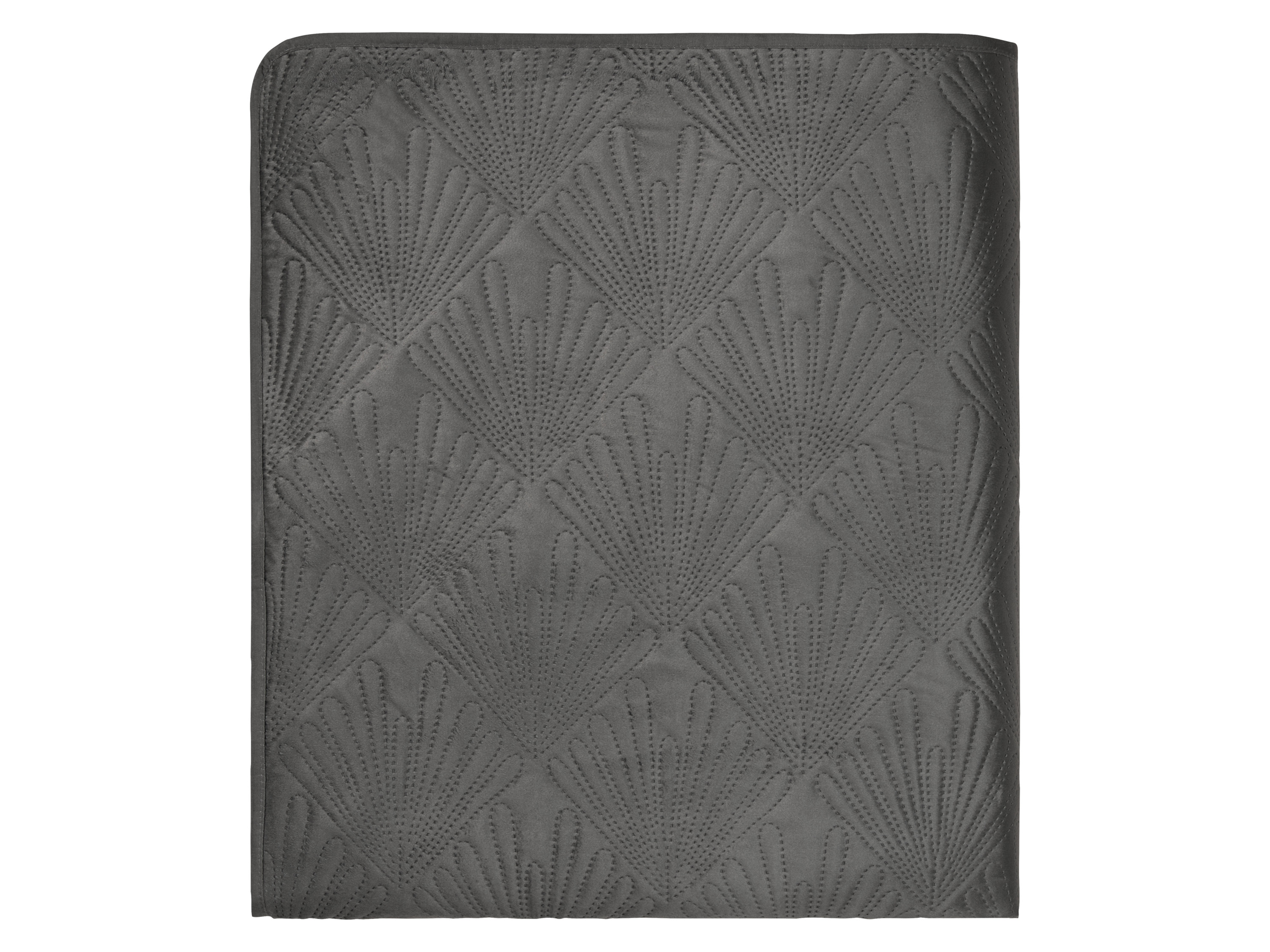 LIVARNO home Tagesdecke Samt, 200 x 220 cm (Dunkelgrün)''