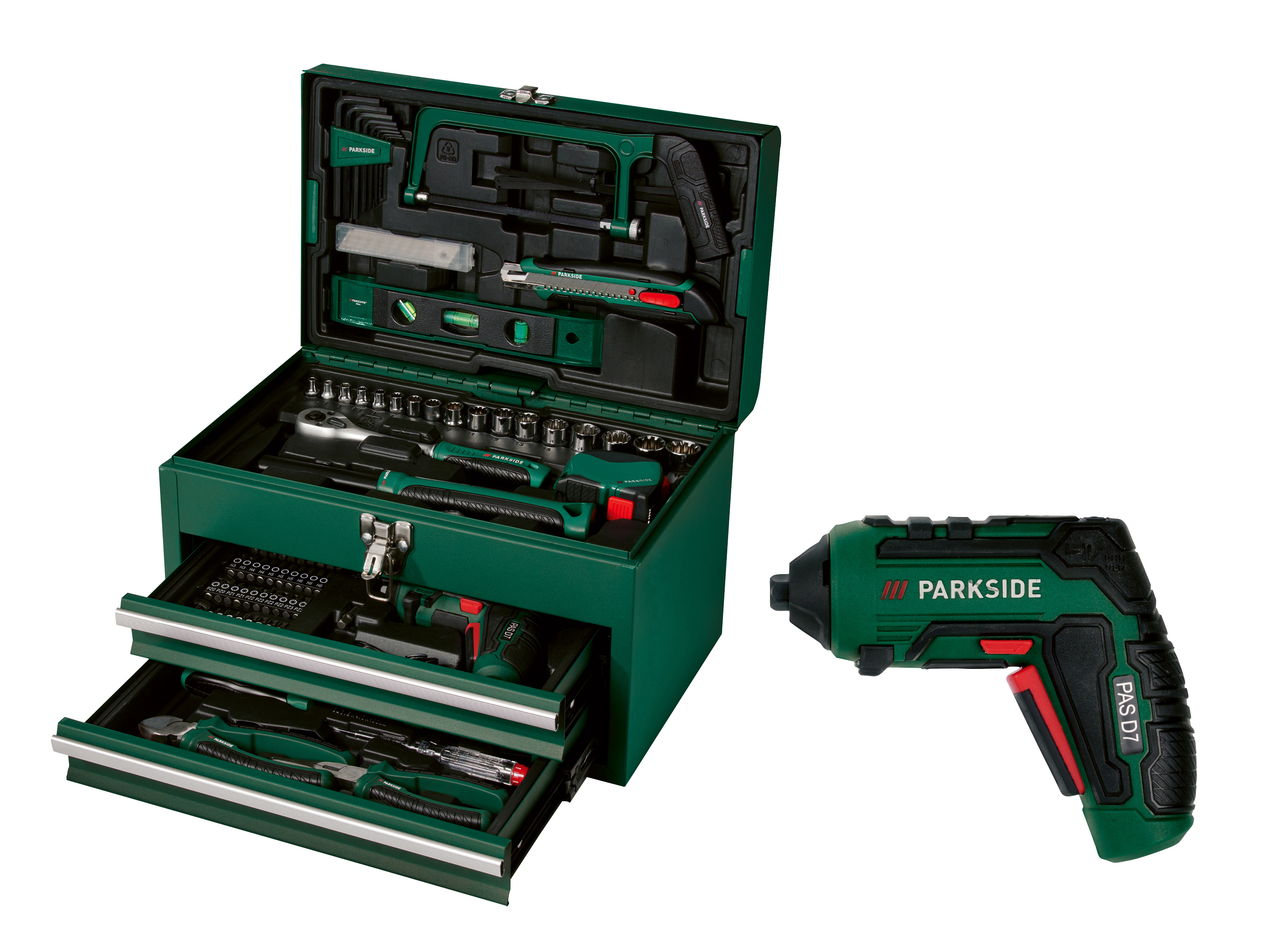 PARKSIDE® Werkzeugkoffer mit Akkuschrauber »PWBM A1«''