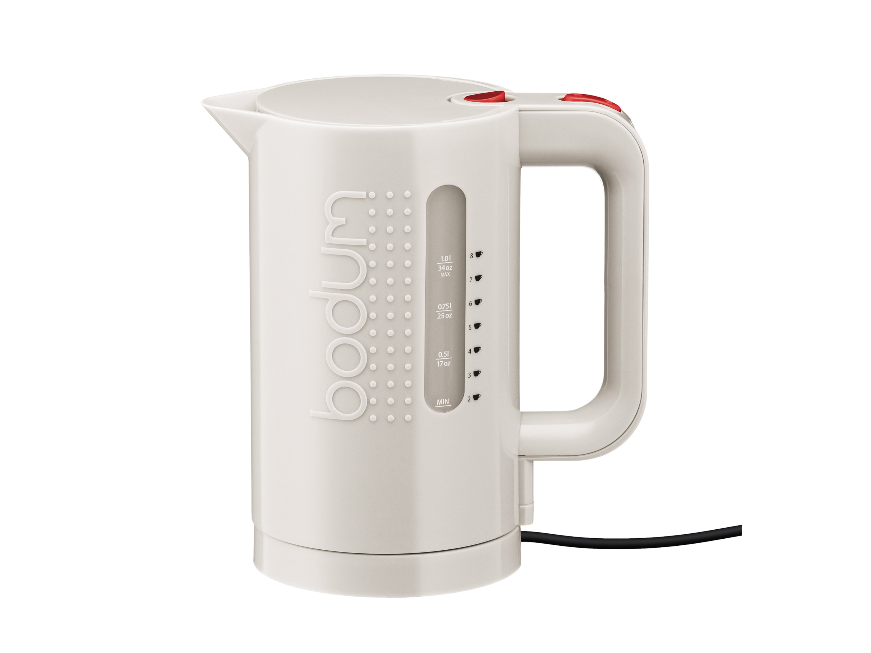 BODUM Elektrischer Wasserkocher Bistro »11452-01 / 11452-913« (Cremeweiß)