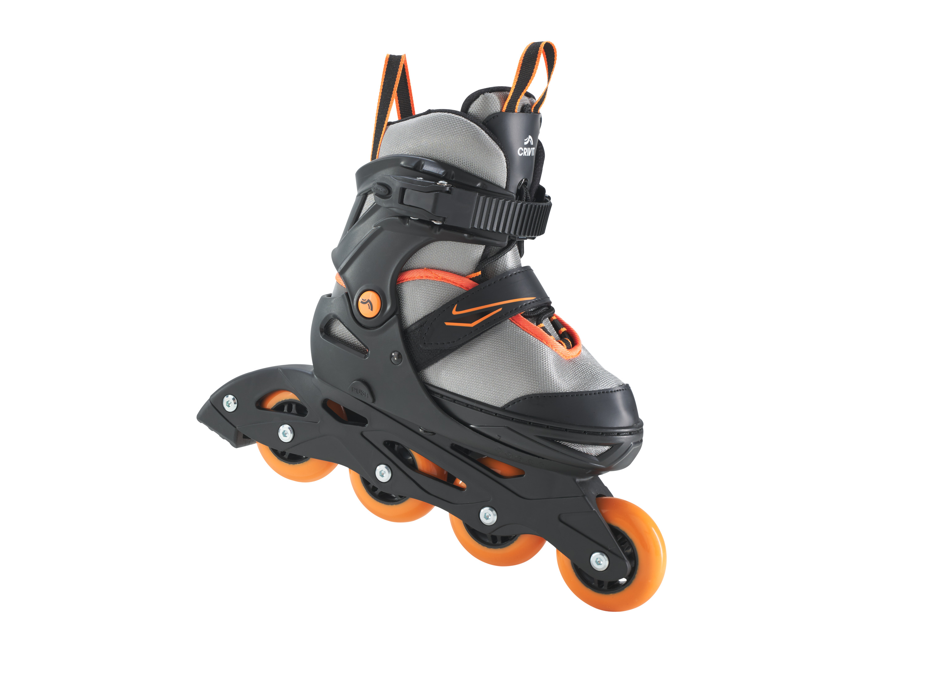 CRIVIT Jugend Inlineskates, Gr. 37-41 (grau/orange)