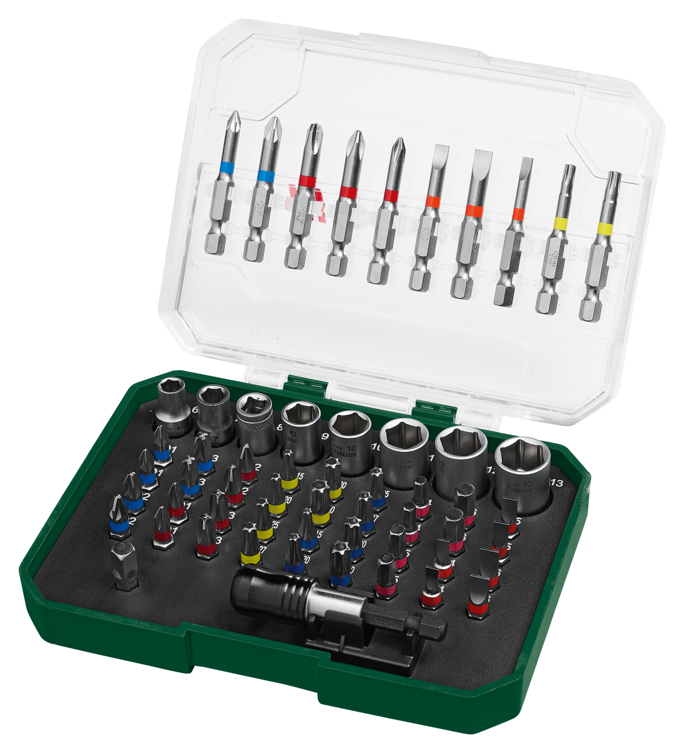 PARKSIDE® Bit-Set / Spezial-Bit-Set / Bit- und Steckschlüssel-Set (Bit und Nuss Set 56 tlg.)