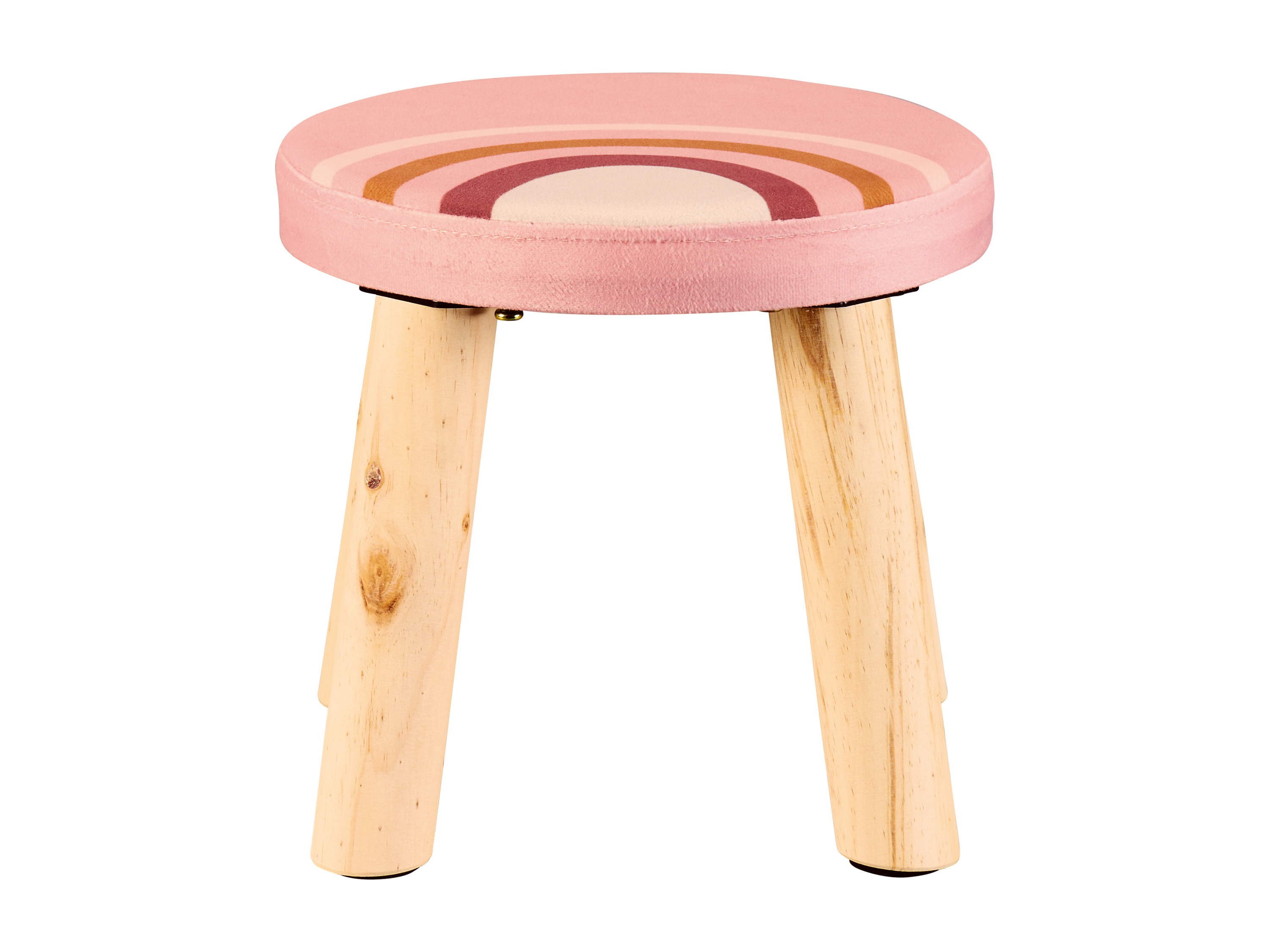 LIVARNO home Kinderhocker mit Aufbewahrung, mit Holzfüßen (Holzfüße - Regenbogen)''