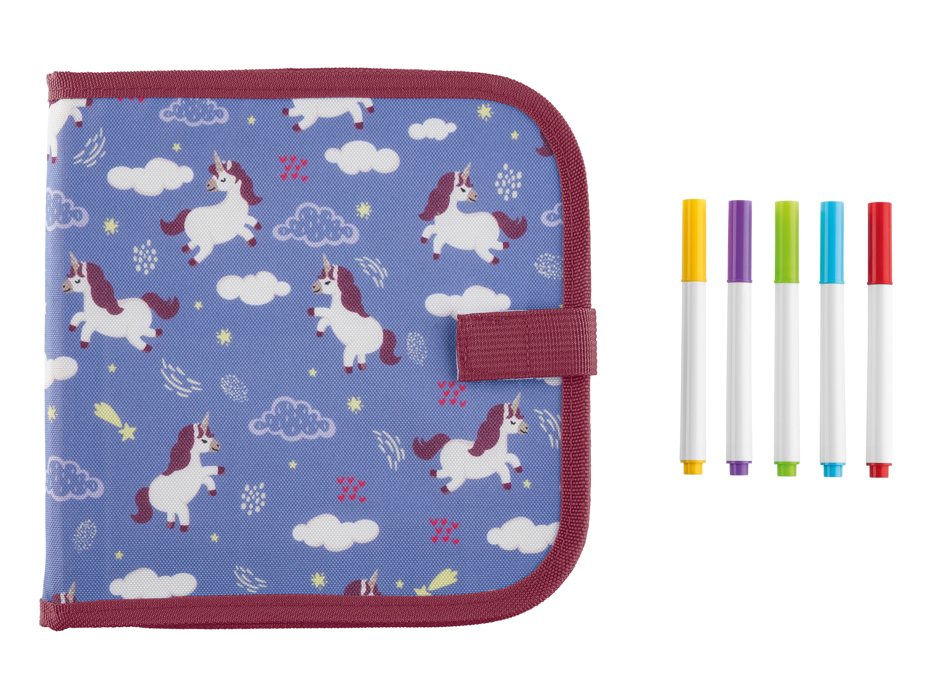 CRELANDO® Abwaschbares Malbuch (Einhorn)''