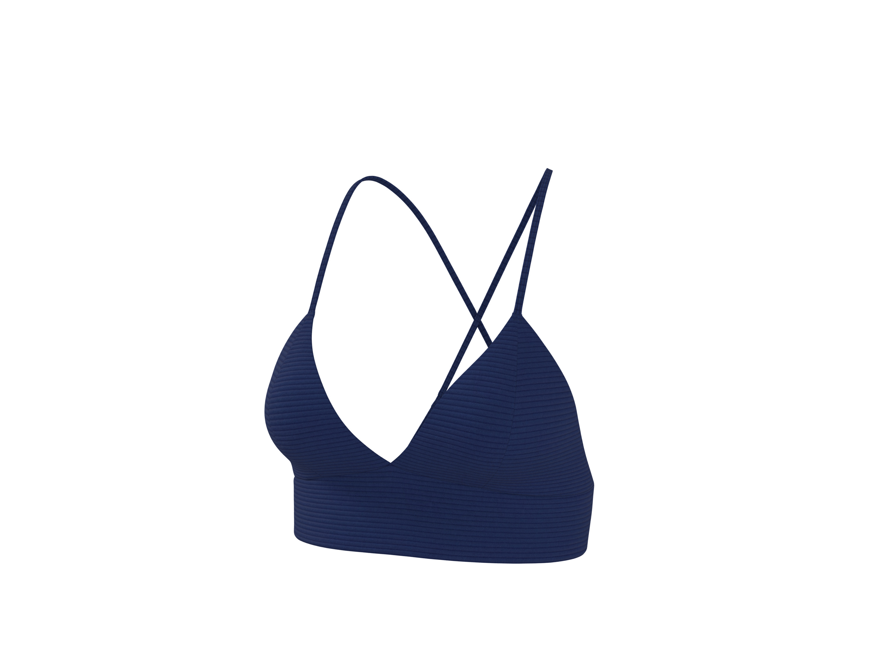 CRIVIT Damen Bikini-Oberteil / Bikini-Unterteil / Bandeau-Bikini-Oberteil (Oberteil, Navy, S(36/38))