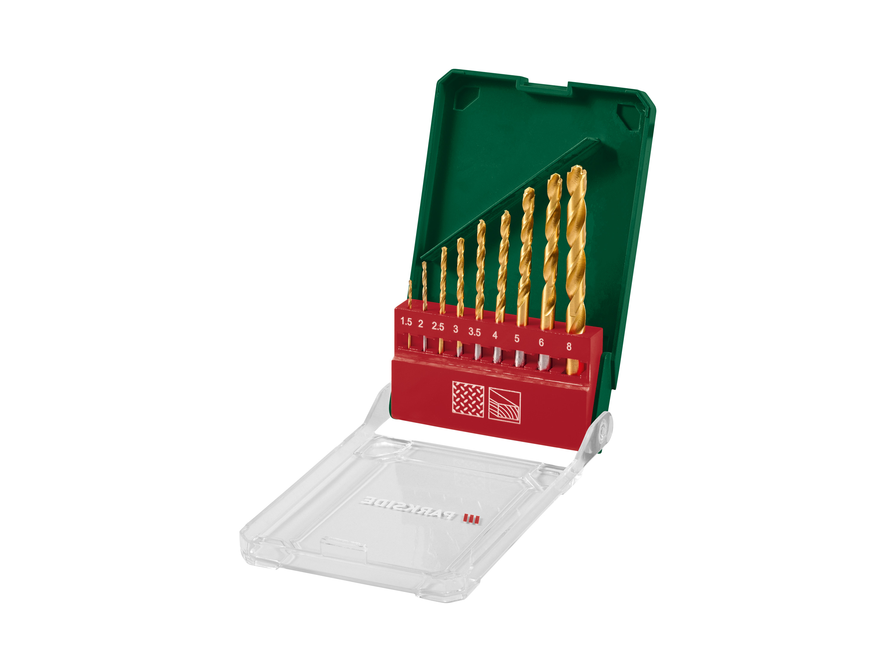 PARKSIDE® HSS-Multifunktionsbohrer-Set / Steinbohrer-Set / Holzbohrer-Set / SDS-Bohrer-Set (HSS-Bohrer-Set 9tlg.)''