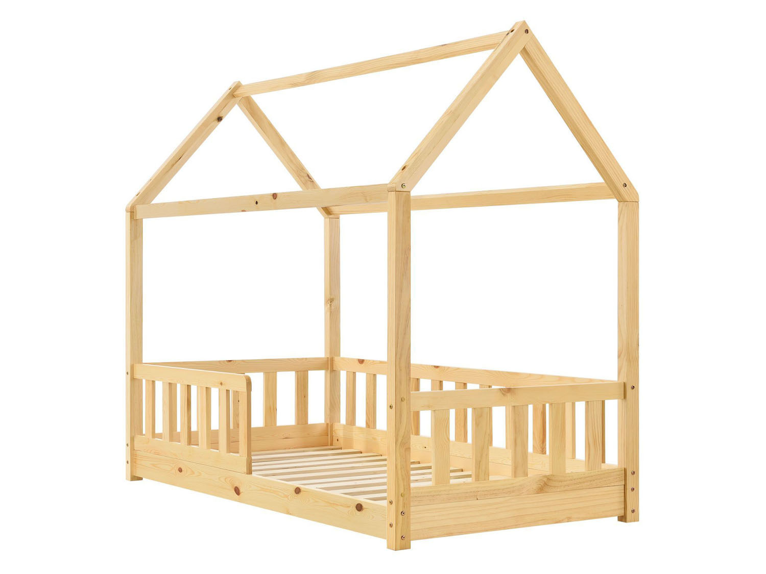 Juskys Kinderbett Marli_STR_OS (Natur, 160 x 80 cm)