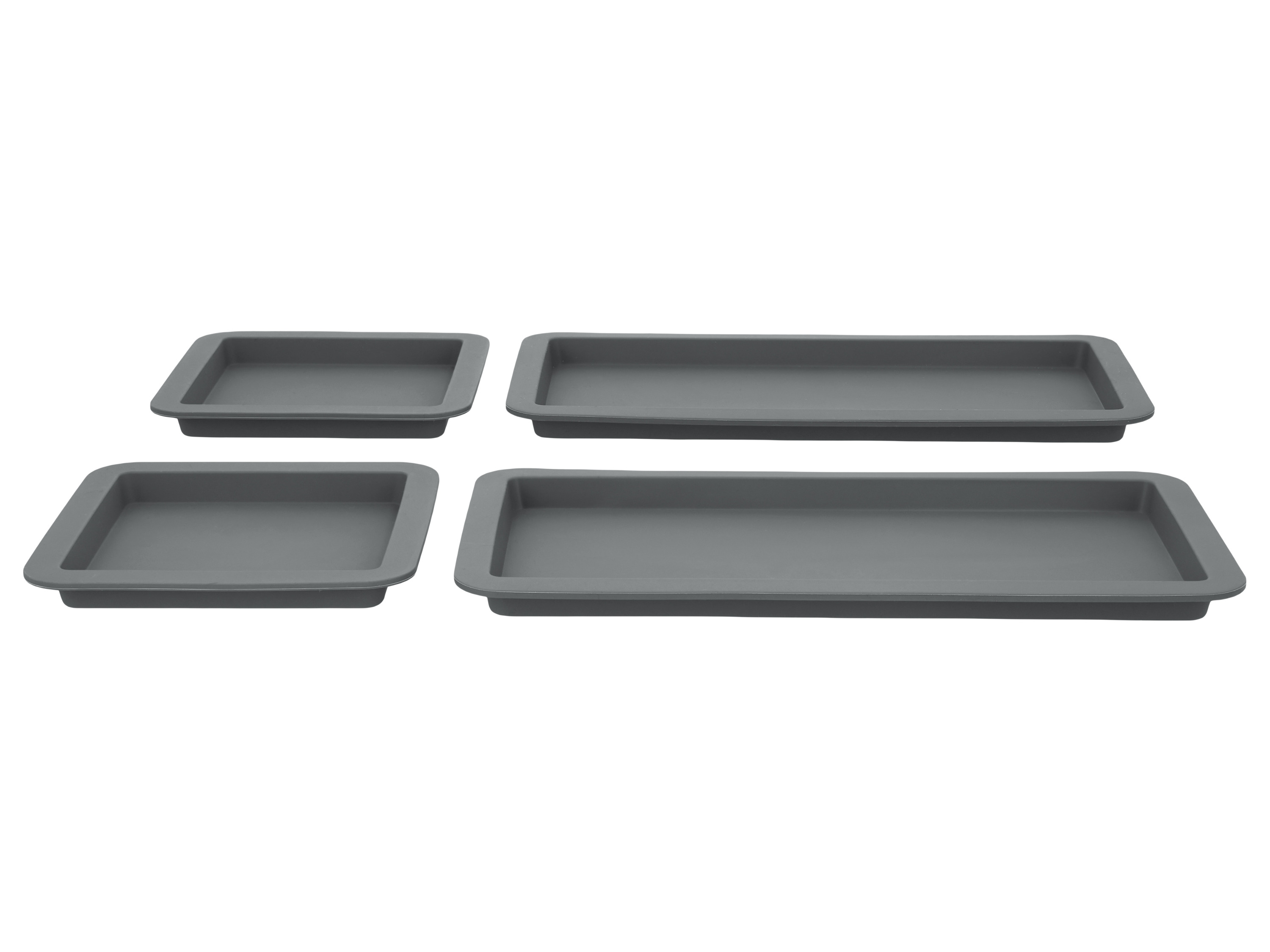 SILVERCREST® Silikon-Riegelformen-Set / Silikon-Backmatten-Set, 3- bzw. 4-teilig (Backfmatte 4er Set)