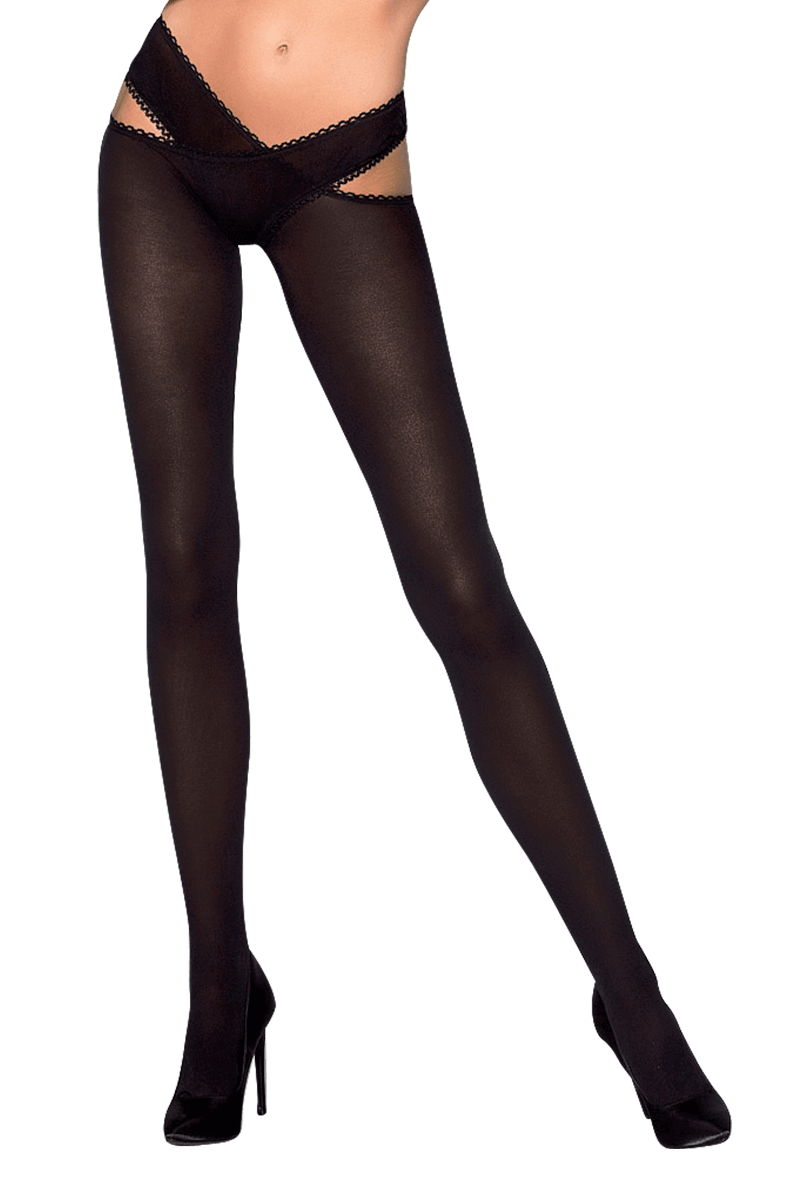Ouvert Strumpfhose in schwarz 60DEN