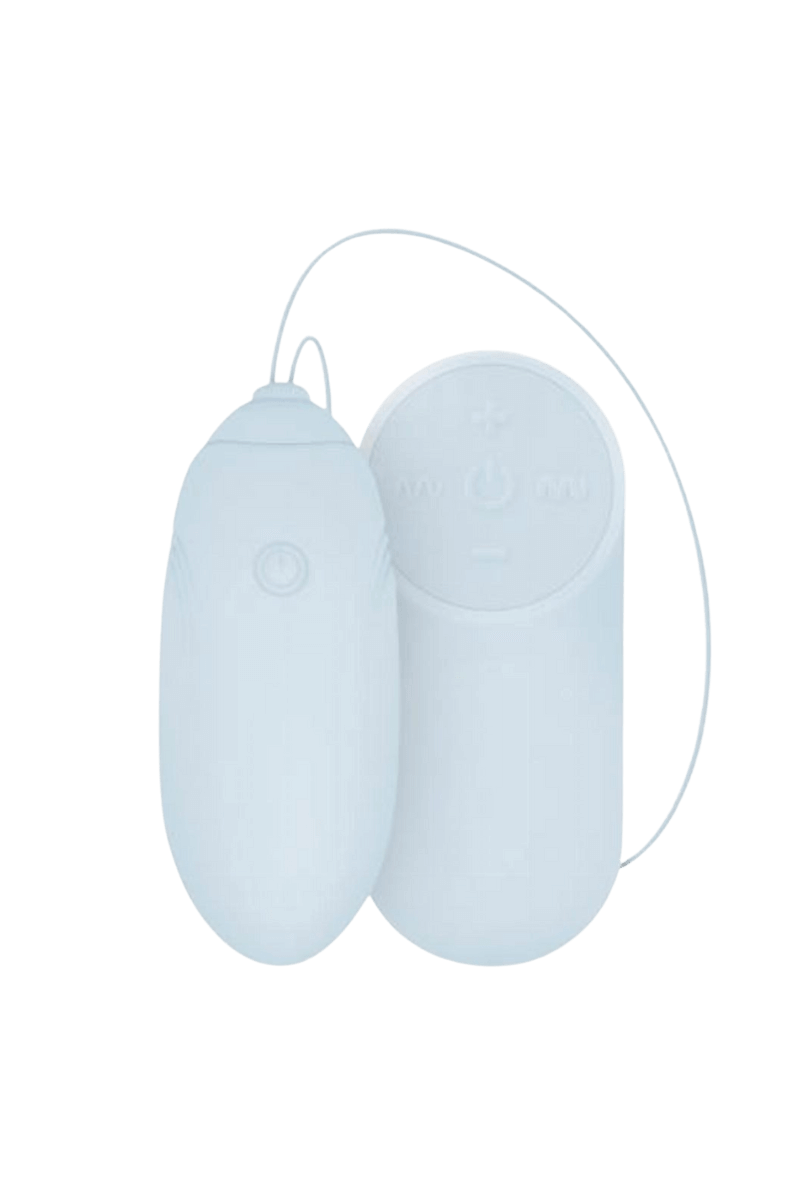 Vibro-Ei mit Fernbedienung hellblau