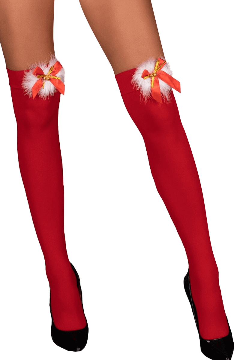 halterlose X-Mas Strümpfe