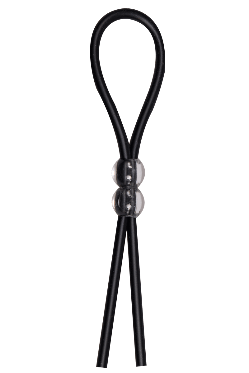 Silikon-Penisschlaufe mit 2 Perlen - 24cm