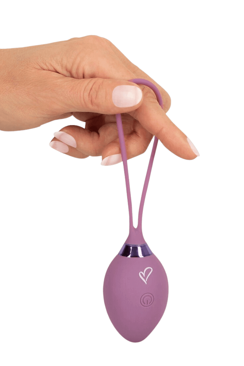 leise Vibro-Liebeskugel mit Fernbedienung in lila - 41g