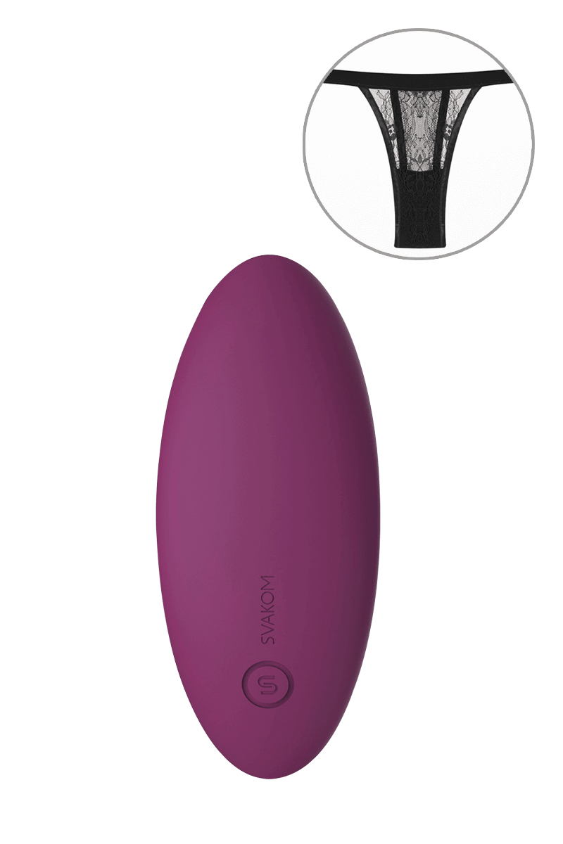 Auflegevibrator in lila inkl. String