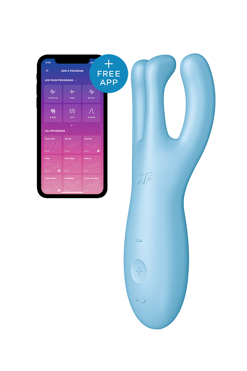 Satisfyer Threesome 4 Auflegevibrator - 14cm - Appsteuerung