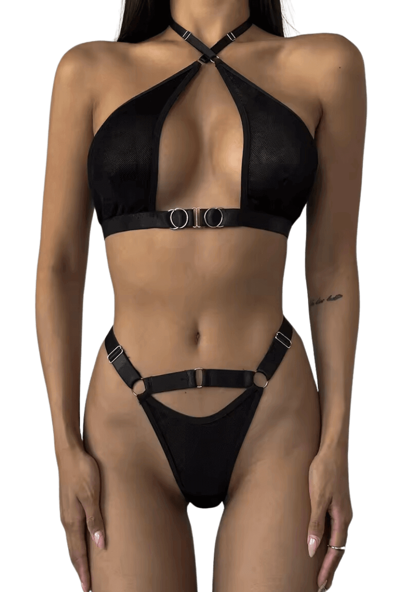 2tlg. Lingerie Set black