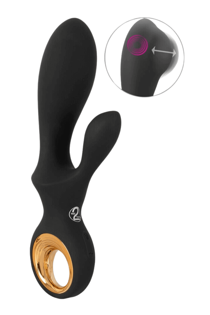 Aufpumpbarer Rabbit Vibrator - Ø 3,7 cm | 18,3 cm