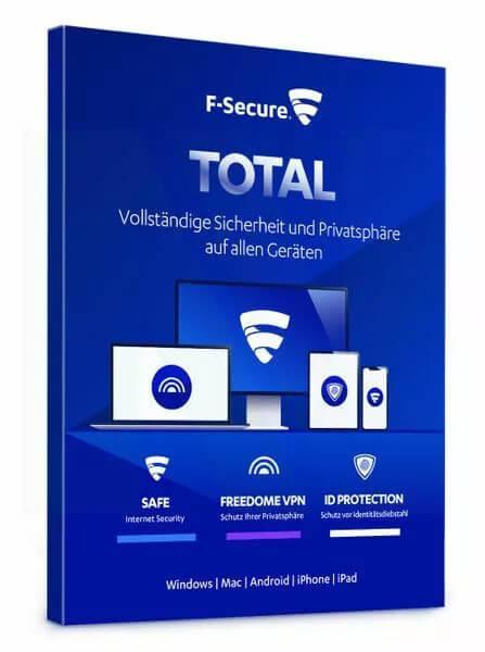 F-Secure Total Security & VPN 2026 (Jahr(e): 2 Jahre / Gerät(e): 5 Geräte)