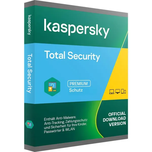 Kaspersky Total Security 2026 (Jahr(e): 1 Jahr / Gerät(e): 3 Geräte)