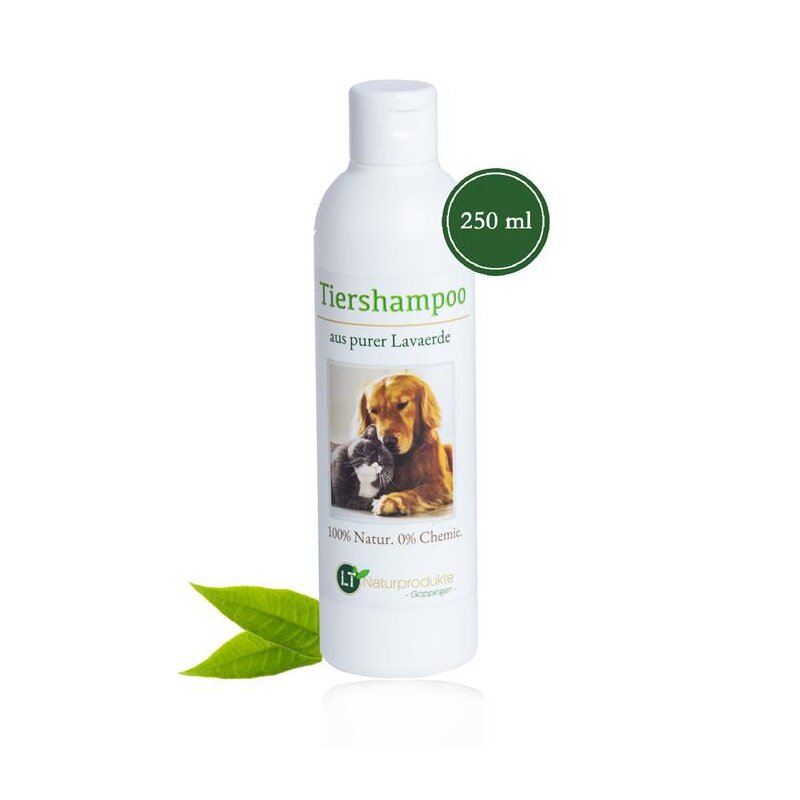 Bio-Tiershampoo, chemie- und seifenfrei, hypoallergen, gegen Juckreiz, mit original marokkanischer Lavaerde, 250 ml, PUR