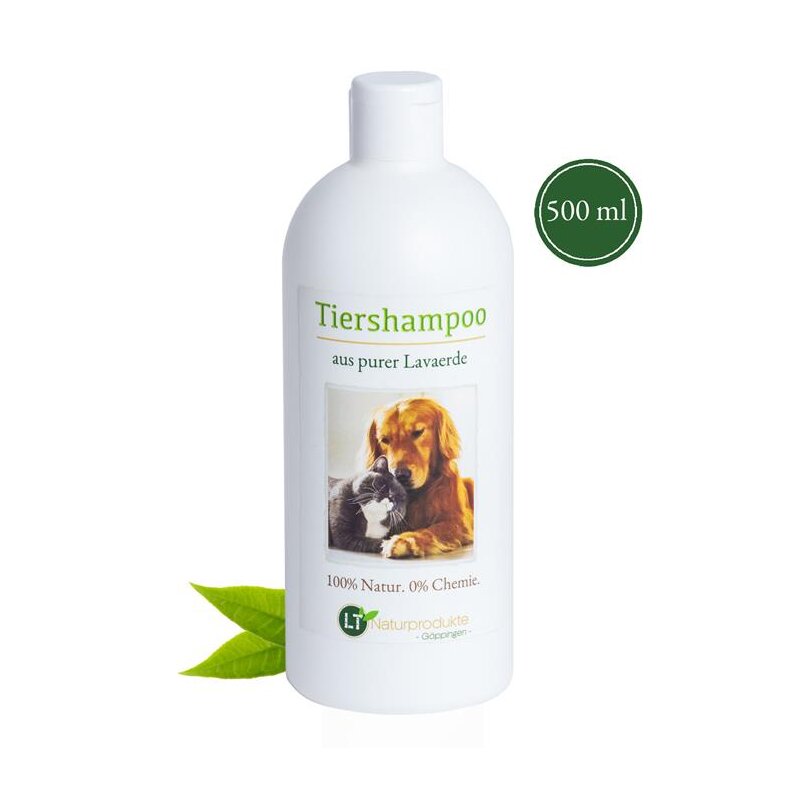 Bio-Tiershampoo, chemie- und seifenfrei, hypoallergen, gegen Juckreiz, mit original marokkanischer Lavaerde, 500 ml, PUR