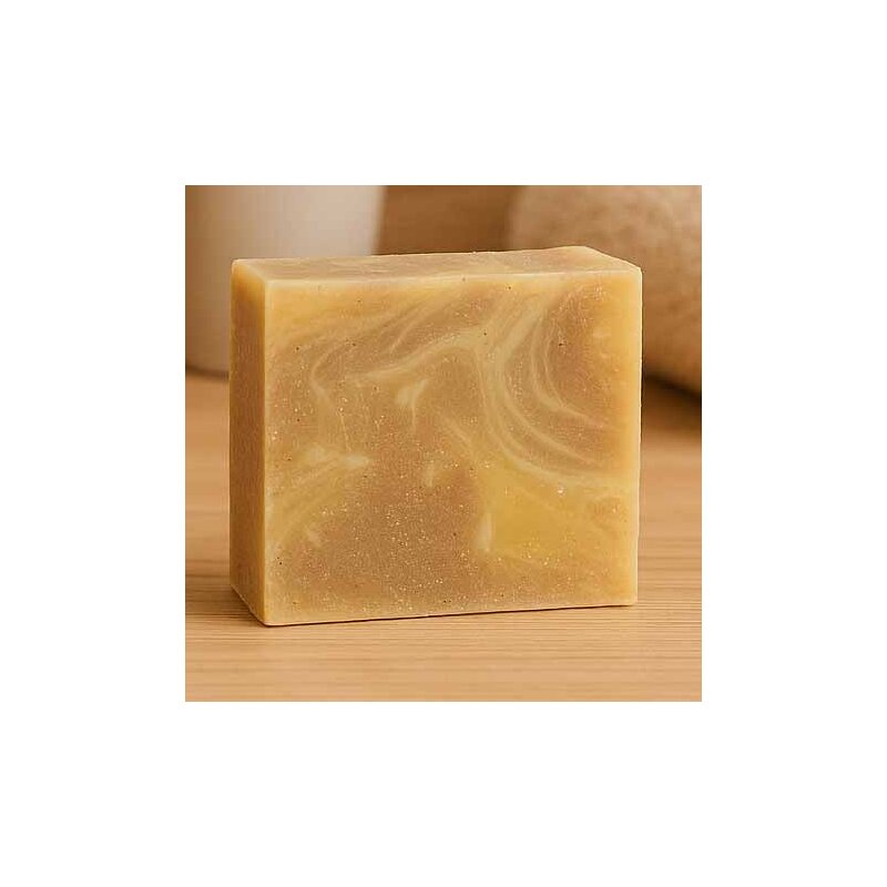 Haarseife Ghassoul | schäumende Haarseife aus unserer Original-Lavaerde | mit Bio-Avocadoöl | nur aus natürlichen Zutaten | vegan | 80 g