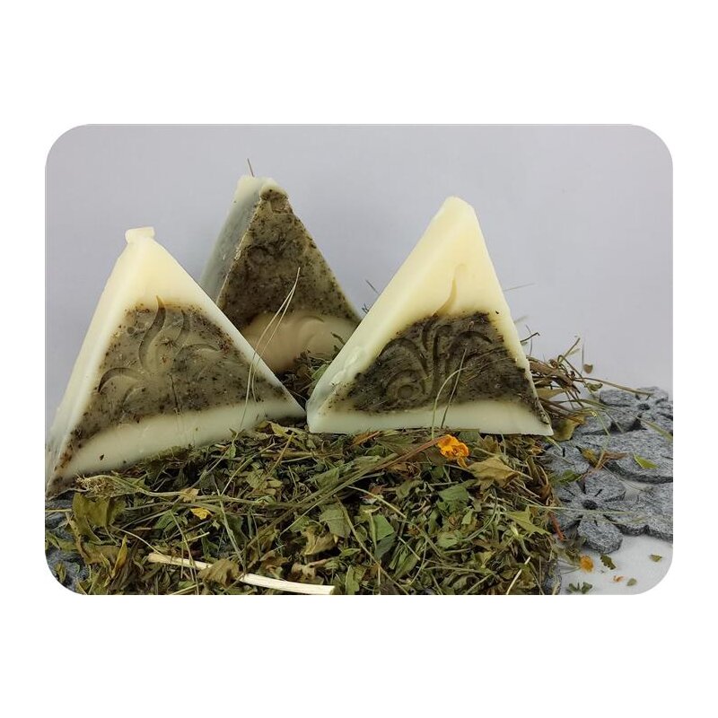 Naturseife Heublume Oberhorn | sanfte Reinigung mit Mandelöl und alpinem Heu | nur aus natürlichen Zutaten | vegan | 80 g