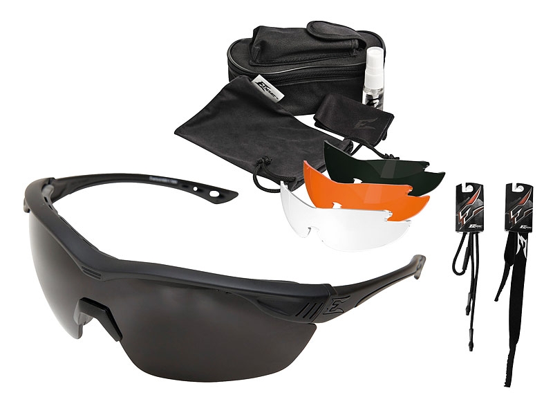 Edge Tactical Safety Eyewear, Overlord Kit, 4 Vapor Shield Gl?ser Schie?-Brille