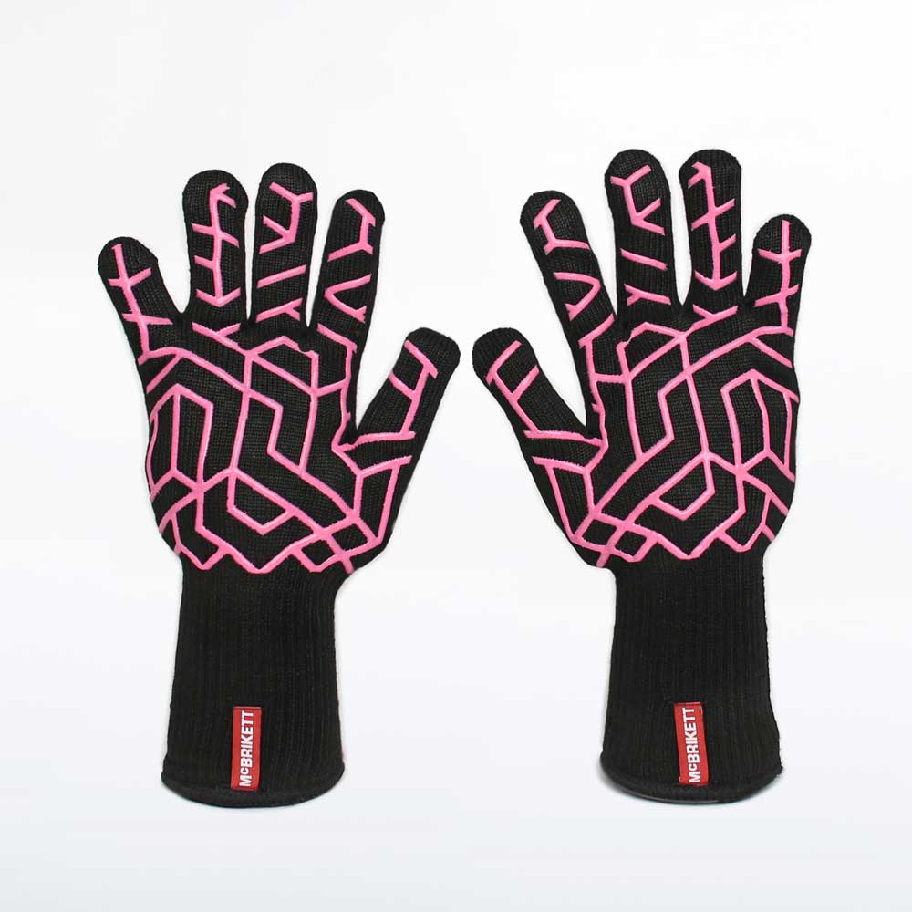 McBrikett Grillhandschuhe Damen im pinken Design
