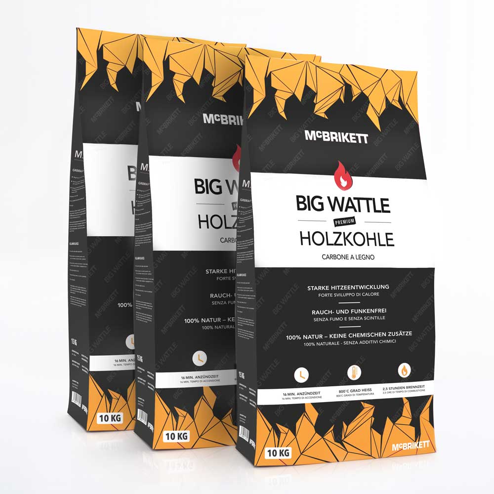 Holzkohle BIG WATTLE 21KG