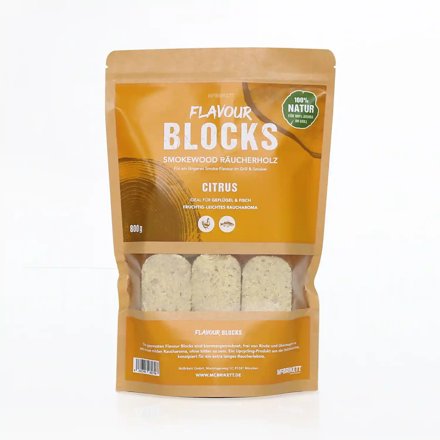Flavour Blocks 'Citrus' - 800g Premium Räucherholz