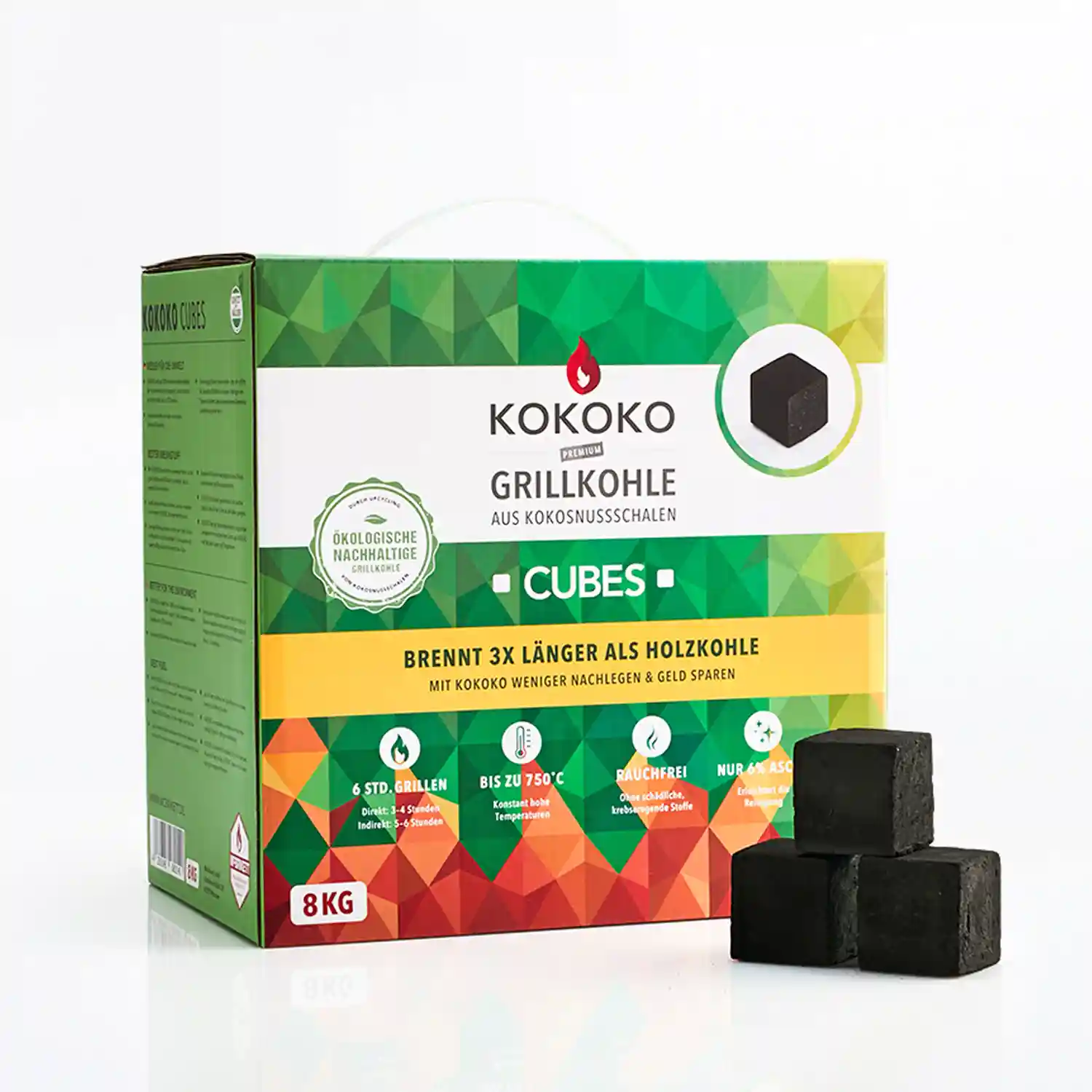 Grillkohle KOKOKO CUBES 8kg