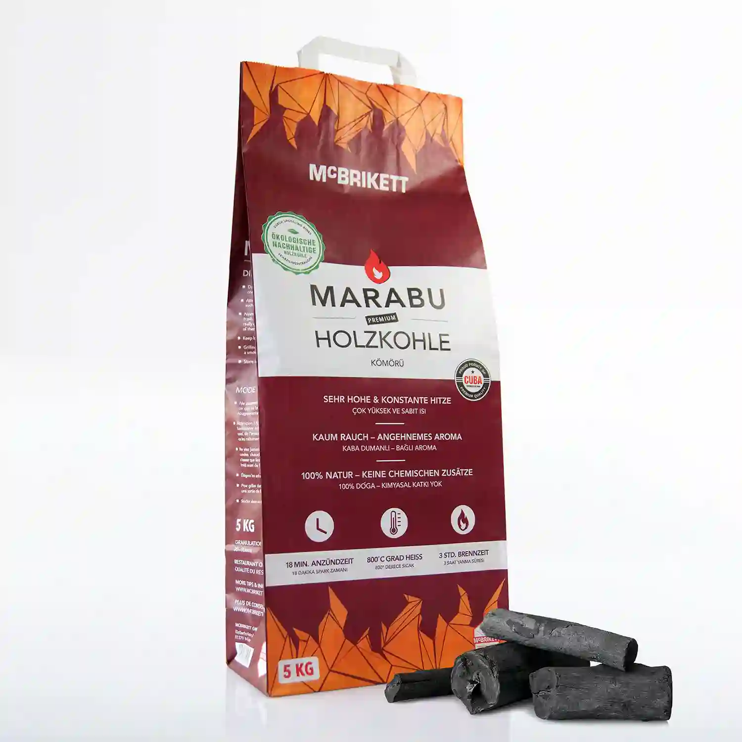 Holzkohle MARABU 5KG