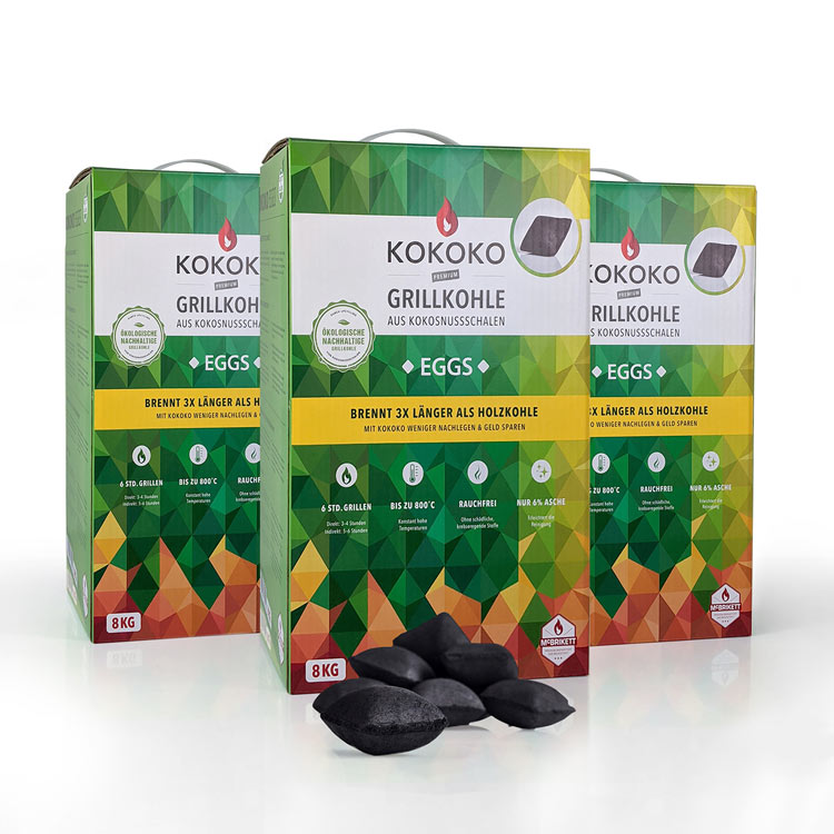 Grillkohle KOKOKO EGGS 24KG
