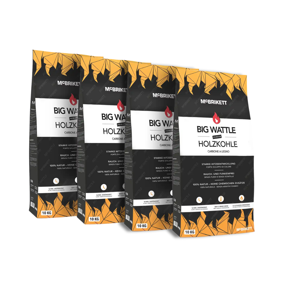 Holzkohle BIG WATTLE 28KG