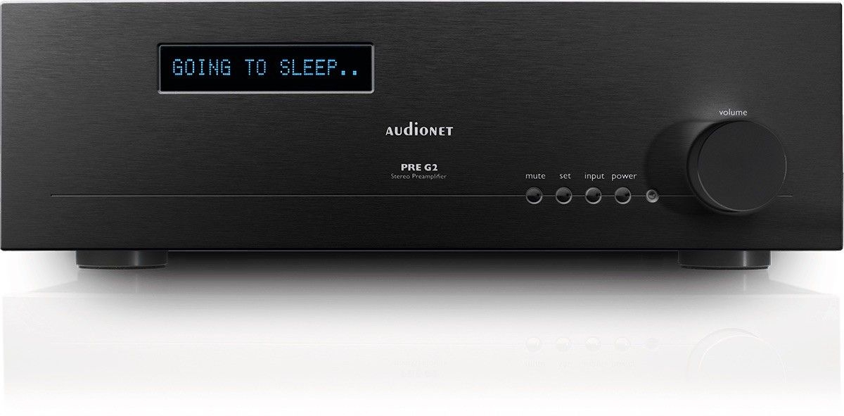 Audionet PRE G2 mit blauem Display Mikroprozessorgesteuerter Referenz Vorverstärker schwarz