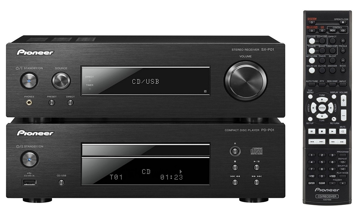 PIONEER XC-P01 Schwarz - HiFi-System CD USB FM | Aussteller, siehe Fotos
